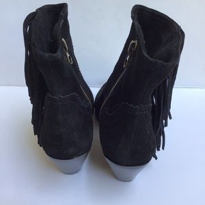Sam Edelman Shoes - Sam Edelman Black Suede Fringe Booties Sam Edelman Shoes - Sam Edelman Black Suede Fringe Booties
